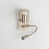 Brilagi - LED zidna lampa NUBILA 1xE27/25W/230V+LED/3W mat hrom/krem | Eponuda.com