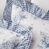 Catherine Lansfield Bela/modra posteljnina za zakonsko posteljo/podaljšana 230x220 cm Lucie Floral Frill – | Shoptok.si