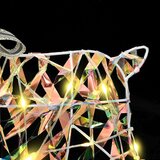 vidaXL LED jelene med 40 LED 2 pcs Toplo bela 64 x 42 x 15 cm PET | Shoptok.si