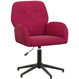 vidaXL vrtljiva pisarniška stol Vinorodna rdeča 54 x 55 x 90 cm Žamet, (5000302308) | Shoptok.si