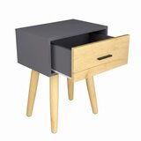 Livetastic MAJHNA NOČNA OMARICA, antracit, medeni hrast | Shoptok.si