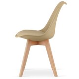  Stolica MARK - Tamno bež / Prirodne noge x 2 | shoptok.hr