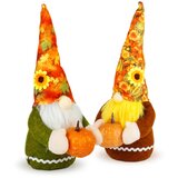 Family Jesenska dekoracija - 2 palčeka z bučo - 2 kosa - 35 x 13 x 13 cm, (5000183876) Cene