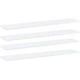 Police za knjige 4 kom bijele 100x20x1,5 cm konstruirano drvo | Shoptok.si