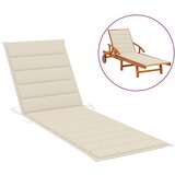 vidaXL jastuk za ležaljku za sunčanje krem 200 x 50 x 3 cm od tkanine Cijene