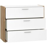 Hom`in komoda, bela, barve hrasta | Shoptok.si