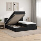  od pjene s madracem i LED-om Crna 200 x 200 cm Tkanina | shoptok.hr