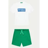 United Colors Of Benetton Komplet majica in kratke hlače 3096GK00I Pisana Regular Fit