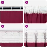 vidaXL Zavjese sa zavjesama 2 pcs Svijetlo siva 260 x 140 cm Poliester | shoptok.hr