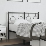 vidaXL Kovinsko posteljno vzglavje črno 120 cm | Shoptok.si