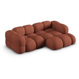 Cosmopolitan Design Opečnato oranžna kotna sedežna garnitura (desni kot/z ležalnikom) Loretto – | Shoptok.si