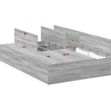 Krevet s ladicama Siva Sonoma 120 x 200 cm Konstruirano drvo | Eponuda.com