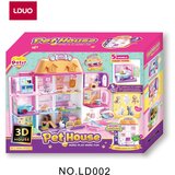 Masen Toys hiška za hišne ljubljenčke z dodatki, dim: 74x21x55 cm | Shoptok.si