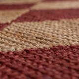Flair Rugs Ročno tkan tekač iz mešanice jute v barvi terakote 60x230 cm Effie Diamond – | Shoptok.si