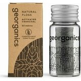 Georganics zobna nitka, 50 metrov - activated charcoal Cene