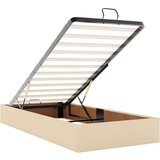 vidaXL Otomanski okvir kreveta s madracima krem 200x200cm od tkanine | shoptok.hr