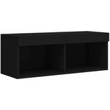 TV ormarići s LED svjetlima 2 kom crni 80x30x30 cm | Eponuda.com