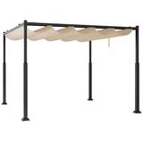 Prestige 3x3m Bež Pergola Čelična konstrukcija