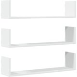 Maison Chic 3 kosi Stenske Police - Viseče police bela 80x18x18 cm inženirski les, (21794151) | Shoptok.si