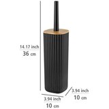 Wenko crna wc četka rotello | shoptok.hr
