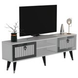 Hanah home tv polica lidya white silver