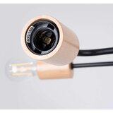  Sollux SL.1671 - Plafonski luster TIMBO 8xE27/15W/230V crna/bež/buk | Eponuda.com