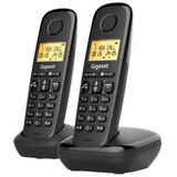 Gigaset Brezžični telefon Basic 100 DUO, črne barve, (5000495050) | Shoptok.si