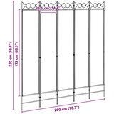  5-Panelni Pregrađivač Bež 200 x 220 cm Tkanina | Eponuda.ba