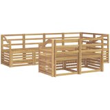  Set vanjskih sofa 7 pcs Bijela 245 x 126,5 x 73 cm | shoptok.hr