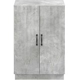  Ormar za cipele HOORN 59 5 x 39 5 x 87 cm Konstruirano drvo - Betonska siva | shoptok.hr