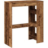  Barski stol s držačima boja staro drvo 90x40x103,5 cm drveni | shoptok.hr