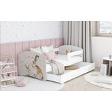  Dječji krevet LUKI DESIGN Zeko s ladicom 160x80 cm, bijeli, s madracem od PE pjene 8 cm | shoptok.hr