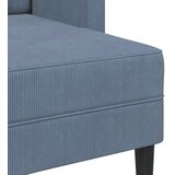 SOFA 2-sjed s ležaljkom u obliku slova L plava 125 cm lan | Eponuda.ba