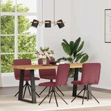  Jedilni stoli 4 kosi vinsko rdeče blago, (21832318) | Shoptok.si