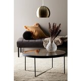 Ellos Home Rjava jeklena okrogla klubska mizica ø 80 cm Gellina – | Shoptok.si