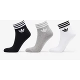 Adidas Trefoil Ankle Socks 3-Pack White/ Black/ Gray