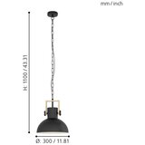 Eglo 44056 - visilica na lancu lubenham 1xE27/28W/230V | Eponuda.com
