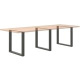  Noge za jedilno mizo v obliki črke U, 3 kosi, antracitne, 80 x (72-73) cm, jeklo, (22124017) | Shoptok.si