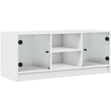 TV ormarić sa staklenim vratima bijeli 102x37x42 cm | shoptok.hr