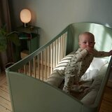 Troll nursery® otroška posteljica wave™ 60x120 white/wax | Shoptok.si