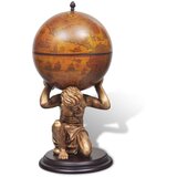 vidaXL globus z barom / stojalo za vino Atlas dizajn 42x42x85 cm | Shoptok.si