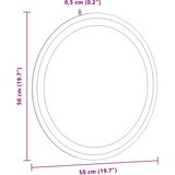  LED kupaonsko ogledalo s ogledalom *Transparent*an Ø 50 cm | shoptok.hr