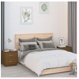  Noćni ormarići 2 kom boja meda 40x34x45 cm od masivne borovine | shoptok.hr