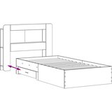  Okvir kreveta s pohranom s uzglavljem Hrast sonoma 90 x 190 cm | shoptok.hr