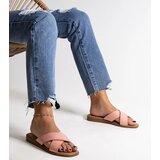 Gemre Pink eco leather flip-flops Klementyna | Shoptok.si