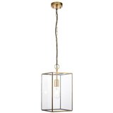  Endon 119141 - Luster na lancu HAMMOND 1xE27/10W/230V 21,5x21,5 cm mesing | Eponuda.com