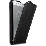 Cadorabo Ohišje, združljivo z Sony Xperia XZ PREMIUM v nočna črna - Zaščitni ovitek v obliki flipa z magnetnim zapiranjem, (20561766) | Shoptok.si