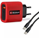Einhell USB brzi punjač, 220V adapter, USB-C 65W, USB-A 18W Cene