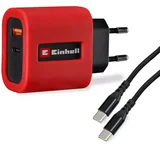 USB brzi punjač, 220V adapter, USB-C 65W, USB-A 18W