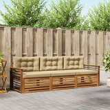  Set vanjskih sofa 3 kom. Prirodna i bež | shoptok.hr
